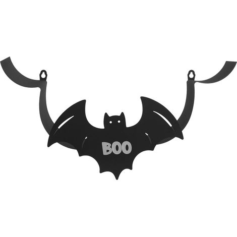 Porte-papier toilette Ipetboom en fer noir forme de chauve-souris (1/5)