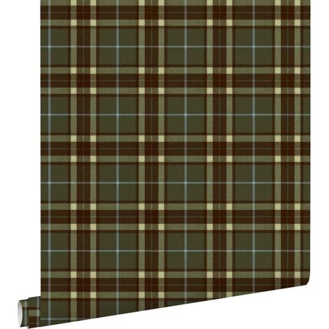 papier peint vichy bleu et vert - ESTAhome (1/5)