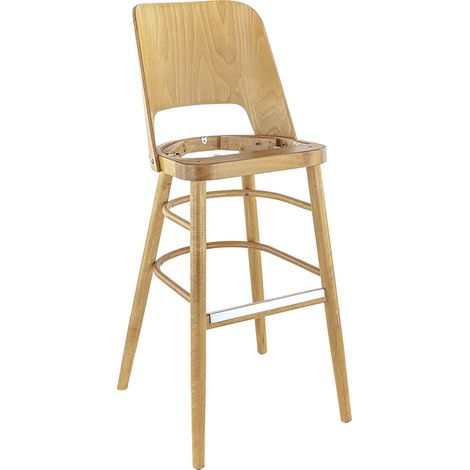 Tabouret de bistrot hêtre et simili Bucarest