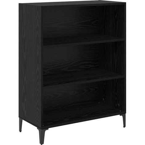 Buffet,Bahut,Meuble de Rangement Chêne noir 32,5 x 69,5 x 90 cm Bois d'ingénierie CFW55130 (1/5)