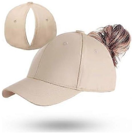 Casquette de baseball magnétique pour femme - Ouverture arrière cachée et réglable pour toutes les hauteurs de queue de cheval