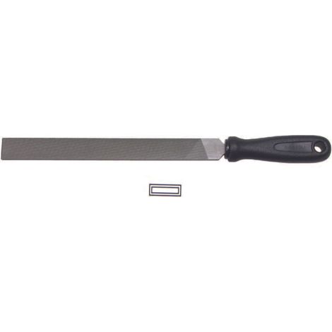 LIME PIATTE PARALLELE CON MANICO PLASTICA- - 6 mm.150 taglio mezzo dolce - 2 pezzi