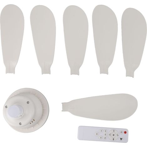 Deckenventilatorleuchte mit Fernbedienung, E26/E27-Sockel, dimmbar, für Garage, Badezimmer, Schlafzimmer, Küche