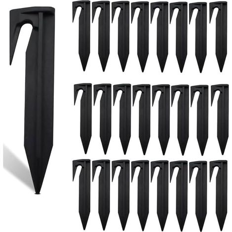 Piquets De Fixation Pour Cbles Périphériques Piquets de Terre câble de Délimitation robot de Tonte 100 pcs Piquet fil Robot Tondeuse pour Jardin Robot de Gazon Clous de Terre pour Montage Rapide (1/5)