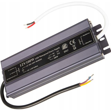 Alimentatore per strisce LED impermeabile IP67 12V 8.33A 100W (1/2)