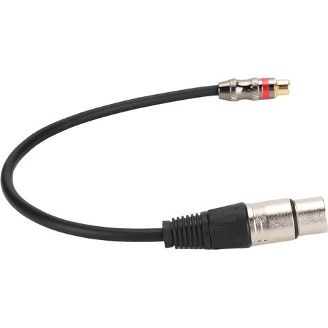 adaptador de audio hembra de 3,5 mm a macho XLR, aleación de zinc, cobre libre de oxígeno, doble blindaje, para estudio de música. (1/5)