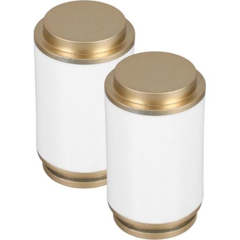 2 pièces Embouts de Tringle à Rideau Blancs pour Barre de Capuchons Décoratifs Faciles à Installer pour Rideaux Cuisine Salon Chambre Salle de Bain (1/5)