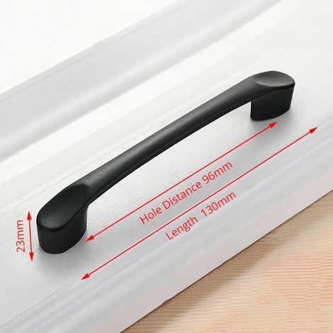 (2 pièces) Poignées de meuble de style américain, en alliage d'aluminium, adaptées aux portes de meubles, aux tiroirs et à la quincaillerie de meubles.