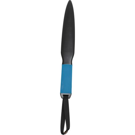Bâton de dressage pour chien en nylon et caoutchouc, polyvalent et facile à utiliser, avec cordon noir et poignée bleue. Idéal pour soulager le stress et favoriser l'entraînement au dressage. (1/5)