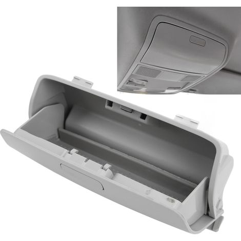 Porte-lunettes de voiture gris en ABS, support de rangement pour pare-soleil, universel pour divers modèles de véhicules (1/5)
