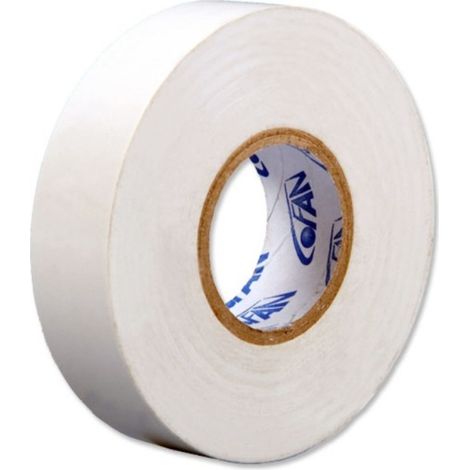 Cinta aislante 19 mm.x10 MTS BLANCA
