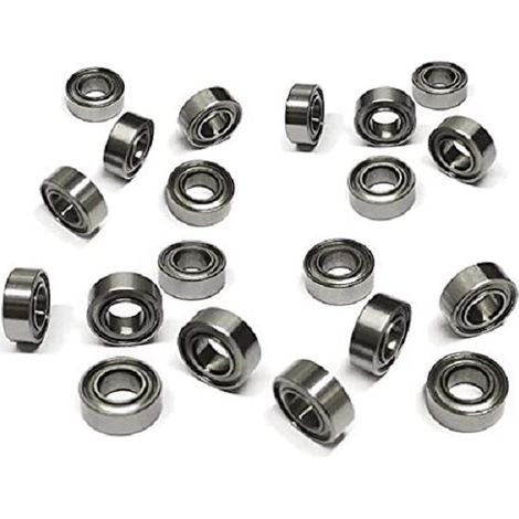 Lot de 20 roulements MR84ZZ à billes en acier de 4 mm x 8 mm x 3 mm