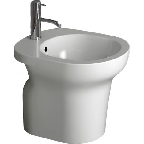 Bodenstehendes Bidet aus glänzender weißer Keramik - Cielo Jo