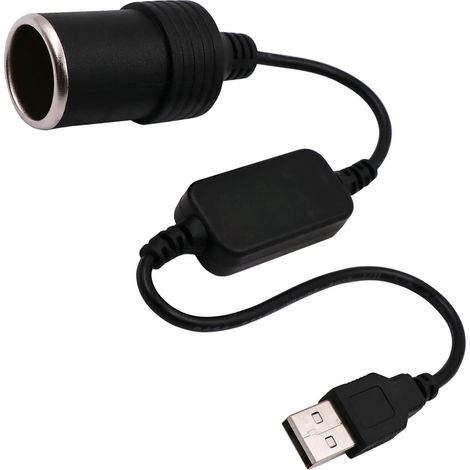 Max Câble convertisseur USB A mâle vers Prise Allume Cigare Femelle 12 V 8 W (1/5)