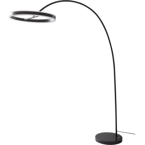 [GEBRAUCHT] B-Ware Lucande Stehleuchte Yekta LED dimmbar schwarz Designer Lampe 183cm Ø50cm 1750lm (1/2)