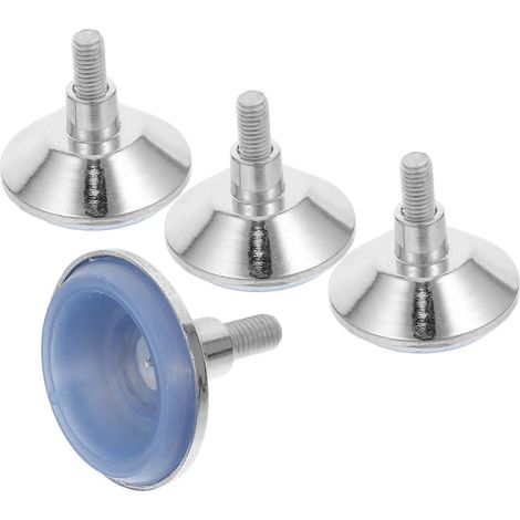 Quatre pieds réglables pour meubles avec bases antidérapantes, adaptés au réglage de la hauteur des tables, chaises et armoires. (1/5)