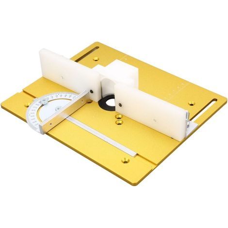 Plaque de base en aluminium pour toupie métallique, pour scie circulaire à table (1/5)