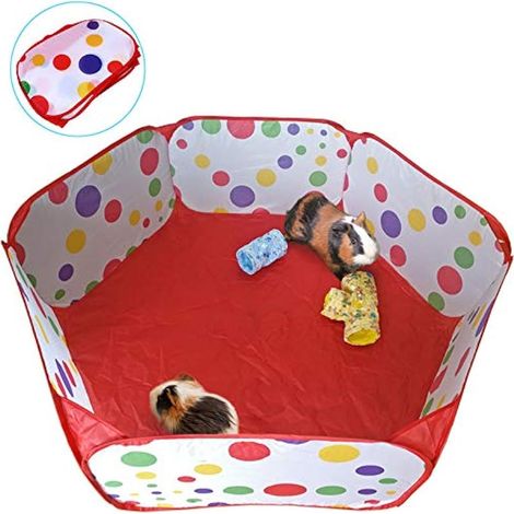 Parc pour Animaux de Compagnie de Petite Taille, randonnée, Petits Animaux clôture, Cochon d'Inde, Furet Parc de Voyage pour Lapin, Espace de Jeu intérieur et extérieur (1/5)