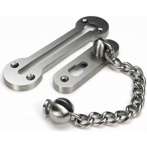 Extra thick 3mm solid 304 stainless steel security sliding door chain for front door