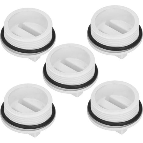 Bouchons d'hivernage pour piscine, lot de 5, pour vidanger les piscines et les spas