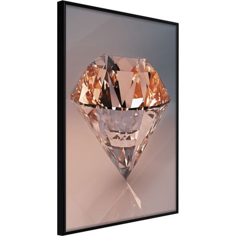 Affiche Murale Encadrée "Shiny Gem" 40 x 60 cm Noir