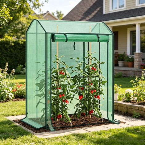 Serre de jardin, avec porte, pour jardin et terrasse, pour balcon, patio, serre durable, Serre sur balcon, structure pratique