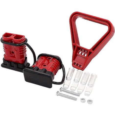 Kit de connexion et de déconnexion rapide pour connecteur Anderson comprenant 2 câbles de connexion d'alimentation batterie 175 A 1/0 AWG (1/4)