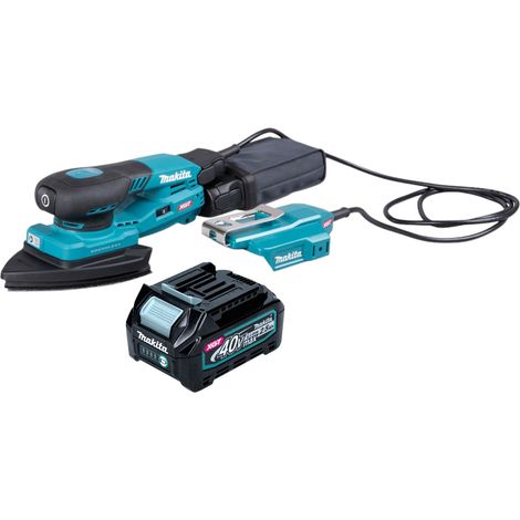 Makita BO 006 CGD1 Smerigliatrice angolare a batteria 40 V max. 100 x 150 mm 3,0 mm corsa Brushless + 1x batteria 2,5 Ah - senza caricabatteria