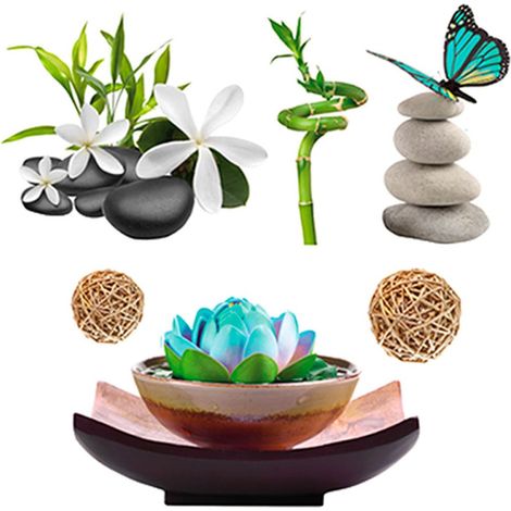 Stickers muraux zen spa – Dimensions 77 x 55 cm – Application facile sur surfaces lisses – Décoration intérieure relaxante – Sud Trading (1/2)