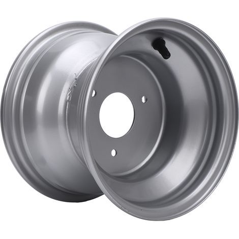 Zoternen 18x9.50-8 Rime ATV RIM RIM HAUTE RÉSENTATION ALLIAME ALLIAGE 8 pouces Côté pour go karts golf chariots argent trois trous (espacement des trous: 78 mm / 3,07 pouces) (1/5)