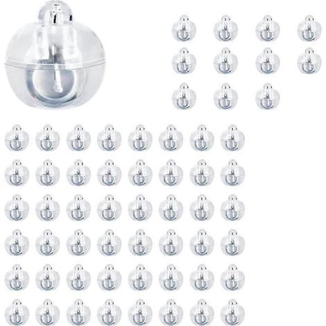 Lot de 60 guirlandes lumineuses LED pour ballons, mini-lumières LED blanc chaud, guirlandes lumineuses LED pour lanternes en papier, guirlandes lumineuses pour ballons, fête d\'anniversaire (1/5)