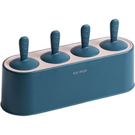 Eisform aus Silikon – 4 Fächer – Für Säfte und Pürees – Wiederverwendbar – 1 Stück (1/5)