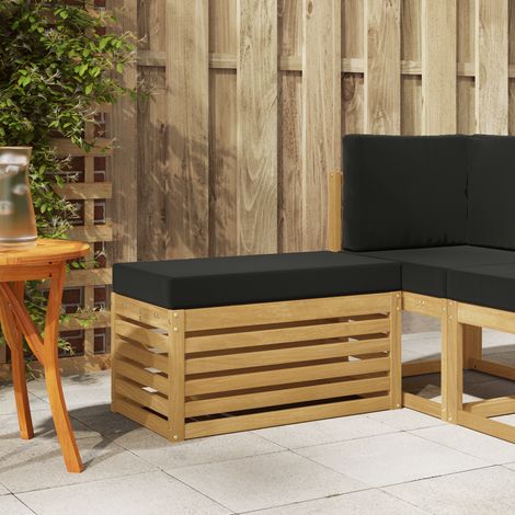 Maison Exclusive - Outdoor Hocker Bank Weiß 80 x 43 x 45 cm Massi (1/4)