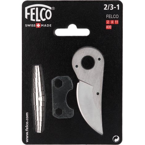 FELCO Kit de pièces de rechange n° 2/3-1 avec lame/outils/ressort, argent (accessoire pour sécateurs FELCO 2-4-11, 35 x 15 x 5 cm) FELCO 6/3-1 (1/5)