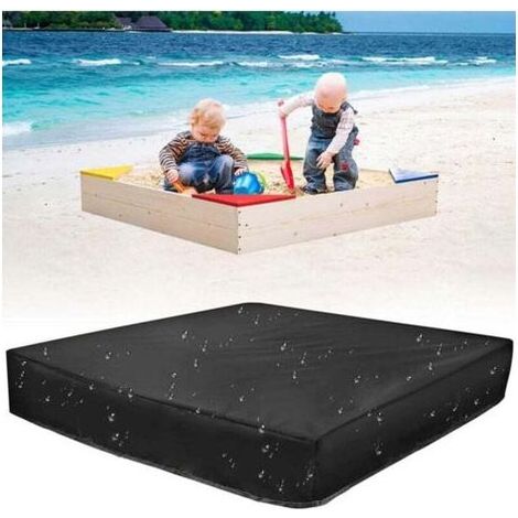 Bâche Bac à Sable,Étanche Bac à Sable,Housse de Bac à Sable,Couverture de Bac à Sable,avec Cordon de Serrage,Auvent de Bac à Sable (1/4)