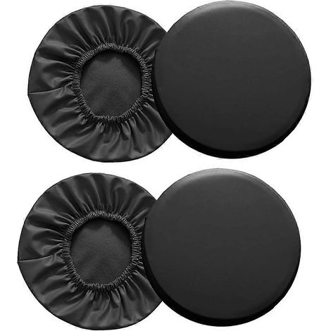 Lot de 4 housses pour tabourets de bar ronds, coussins souples et lavables, compatibles avec les tabourets de bar de 28 à 35 cm de diamètre. (1/5)