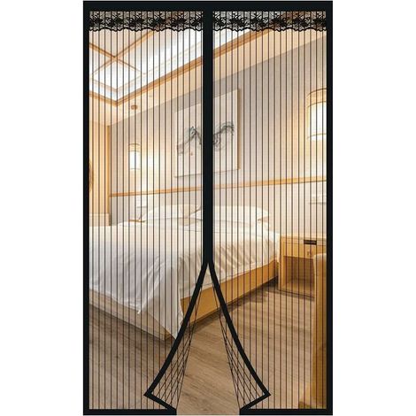 Zanzariera magnetica per porta, porta da balcone magnetica 80x200 cm, non necessita di fori, zanzariera, tenda trasparente per insetti, zanzariera per porta, portafinestra con cerniera, soggiorno (1/4)