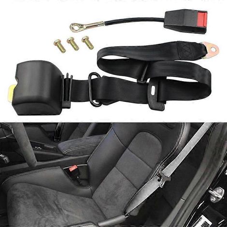 Ceinture de sécurité universelle réglable à 3 points pour véhicule, avec boulons — (1/5)