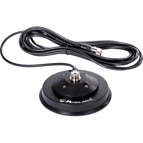 Pied antenne aimanté Midland PL Magnetfuss, 117mm C1183