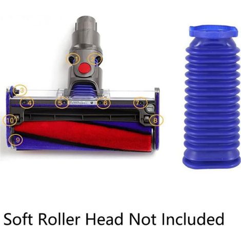 Dyson Tube de Tuyau Bleu Pièces De Rechange Compatible avec Dyson V6 V7 V8 V10 V11 Robot Aspirateur Doux Velours Rouleau Nettoya (1/4)
