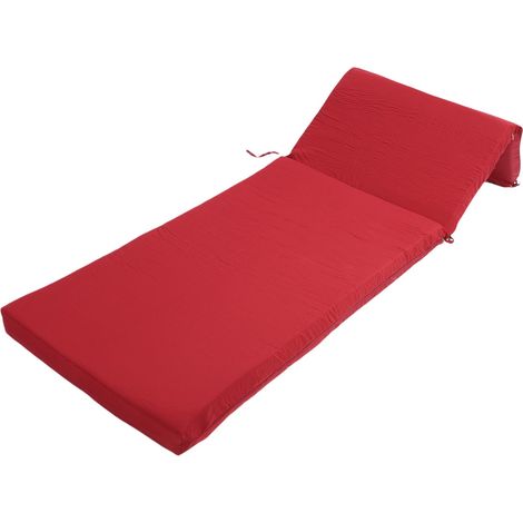Coussin de chaise longue 55 x 183 x 7,5 cm, rembourrage épais en polyester et coton PP, confortable pour fauteuil de salon intérieur et extérieur. (1/5)