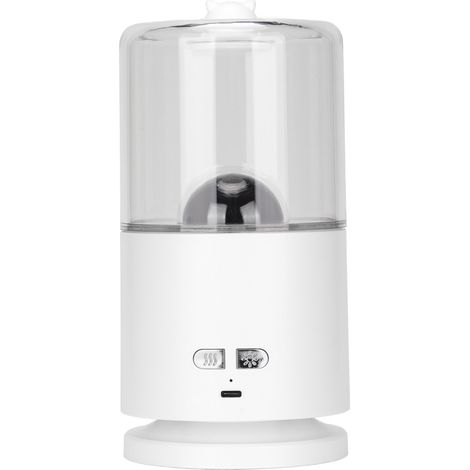 Rotierender Luftbefeuchter mit Projektionsfunktion, USB-aufladbar, Kaltnebel, weiß, ideal für Schlafzimmer oder Babyzimmer. (1/5)