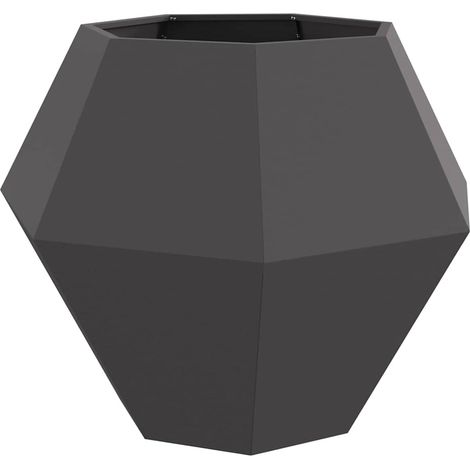 Planter Black 100 x 100 x 80 cm Steel vidaXL