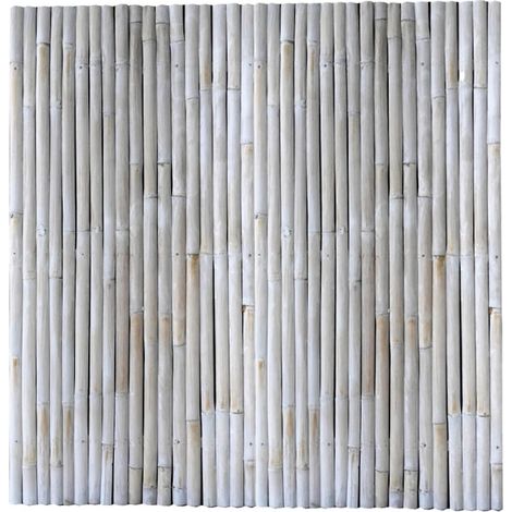 Panel de bambú blanqueado – Listones verticales – 180 x 180 cm – Opaco – Acabado claro JANY FRANCE