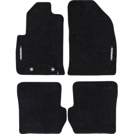 Tapis de Sol de Voiture pour Ford Fiesta mk5 2005-2008 FL Velours Noir 4Pcs (1/5)