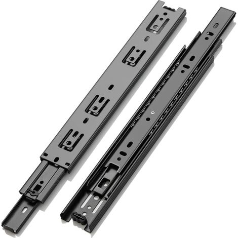 Drawer runners, load capacity up to 45 kg, with ball bearing 200 250 300 350 400 450 500 550 600 mm extension, 1 pair (2 pieces) MUMU (1/4)