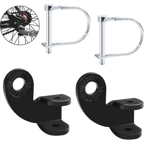 2 Pcs Bike Trailer Coupler Bicycle Trailer Hitch Steel Connector Universal Trailer Hitch Trailer Hitch Adapter for Child Trailer Pet (1/5)