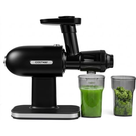Extracteur de Jus Lent à Froid Rendement 95% pour Fruits Légumes Presse-Fruits Électrique à Froid Silencieux, Rotation Inversée, Goulotte Sûre (1/5)
