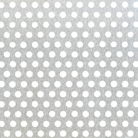 Alberts 464233 Lamiera forata, foratura rotonda, alluminio, naturale, 120 x 1000 x 0,8 mm (1/2)