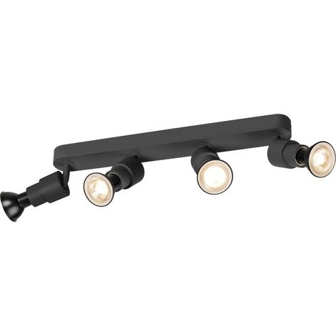 Applique et plafonnier PURI 2.0 Basic long quadruple 6W GU10 noir - SLV - 1008239